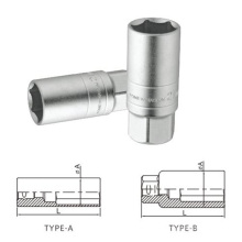 Espelho superfície polimento Cr-V 1/2 &quot;3/8&quot; Spark Plug soquetes